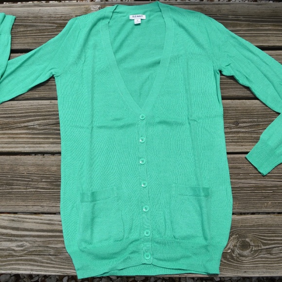 Old Navy Sweaters - Tunic Length V-Neck Cardigan with Pockets